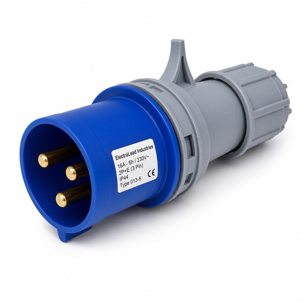 16A 3-pin 230V IP44 cable plug