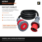 5 Metre 125A 5-Pin 415V IP67 3-Phase Extension Lead