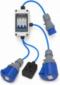 32A 3-Pin 230V Single-Phase MCB Distribution Box to 32A, 16A & 13A UK Outputs