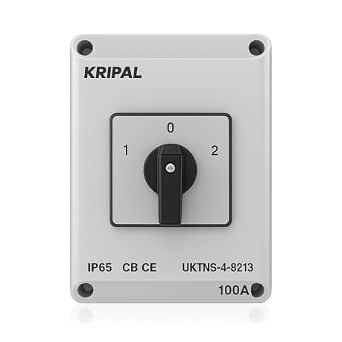 4-pole changeover switch, 100A version shown