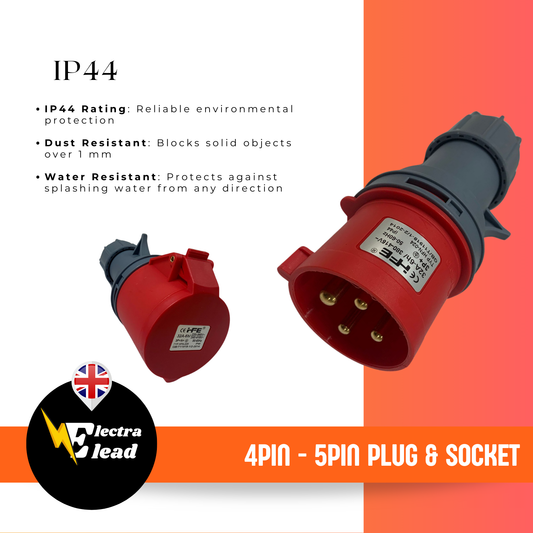 16-32AMP | 3 PHASE | INDUSTRIAL PLUGS AND SOCKETS IP44