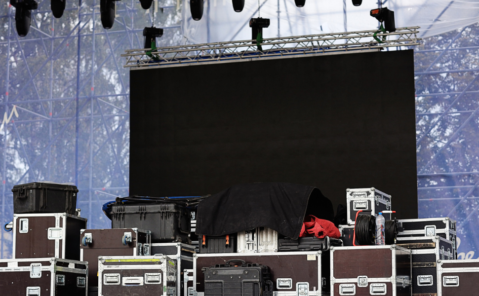 Festival site power runs using 32A/63A extension leads